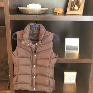 Jcrew down chocolate brown vest
